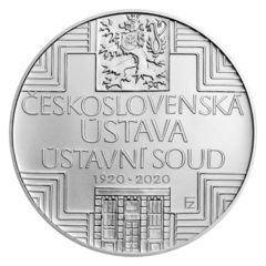 Stříbrná mince 500 Kč 2020 Výročí schválení československé ústavy a vzniku Ústavního soudu (standard)
