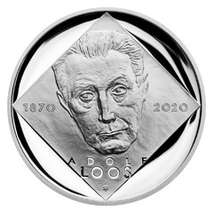 Stříbrná mince 200 Kč 2020 Adolf Loos (proof)