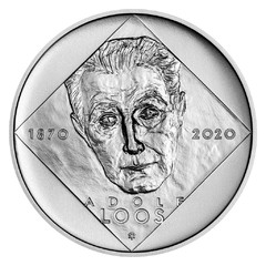 Stříbrná mince 200 Kč 2020 Adolf Loos (standard)