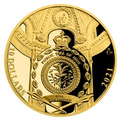 Sada čtyř zlatých mincí Bazilika sv. Petra (proof)