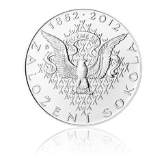 Stříbrná mince 200 Kč 2012 Založení Sokola (standard)