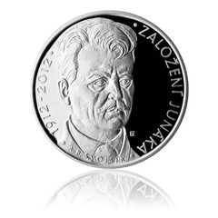 Stříbrná mince 200 Kč 2012 Založení Junáka (proof)
