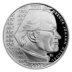 Stříbrná mince 200 Kč 2022 Gregor Mendel (proof)