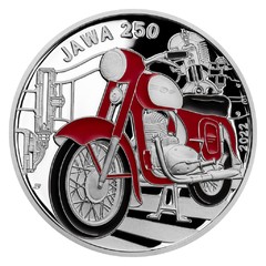 Stříbrná mince 500 Kč 2022 Motocykl Jawa 250 (proof)