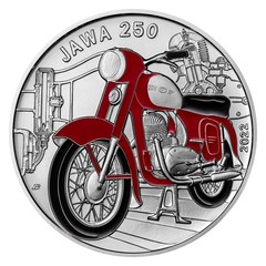Stříbrná mince 500 Kč 2022 Motocykl JAWA 250 (standard)