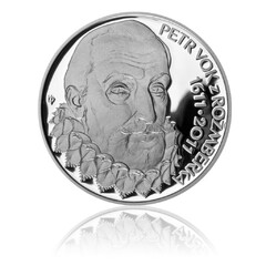 Stříbrná mince 200 Kč 2011 Petr Vok z Rožmberka (proof)