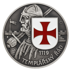 Stříbrná medaile Rytířské řády - Řád templářů (standard)