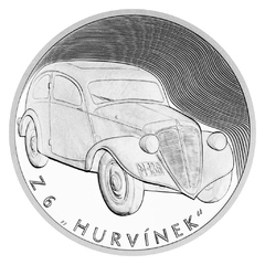 Stříbrná mince Na kolech - Motorové vozidlo Z 6 "Hurvínek" (proof)