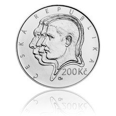 Stříbrná mince 200 Kč 2019 narození Aleše Hrdličky (standard)