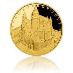 Zlatá mince 5000 Kč 2017 Bouzov (proof)