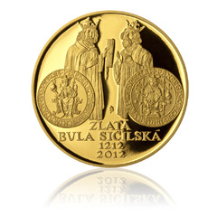 Zlatá mince 10000 Kč 2012 Zlatá bula sicilská (proof) 