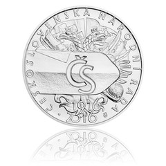 Stříbrná mince 500 Kč 2016 Vznik Československé národní rady (standard)