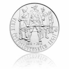 Stříbrná mince 200 Kč 2014 Založení Československých legií (standard)