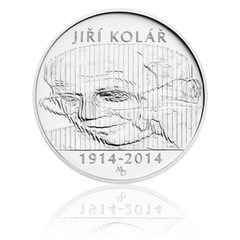 Stříbrná mince 500 Kč 2014 Jiří Kolář (standard)