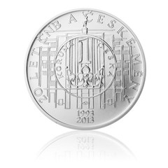 Stříbrná mince 200 Kč 2013 20 let ČNB a české měny (standard)