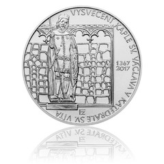 Stříbrná mince 200 Kč 2017 Vysvěcení kaple sv. Václava v katedrále sv. Víta (standard)