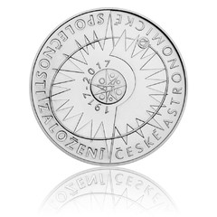 Stříbrná mince 200 Kč  2017 Založení České astronomické společnosti (standard)