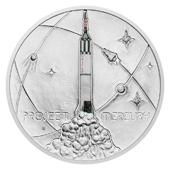 Stříbrná mince Mléčná dráha - První Američan ve vesmíru (proof)