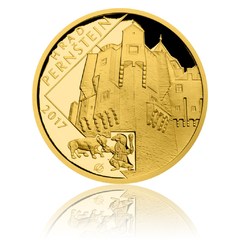 Zlatá mince 5000 Kč 2017 Pernštejn (proof)