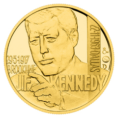 Zlatý dukát Kult osobnosti - J. F. Kennedy (proof)